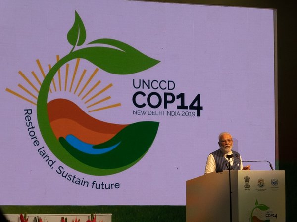 India’s Prime Minister Narendra Modi at the UNCCD closing event.